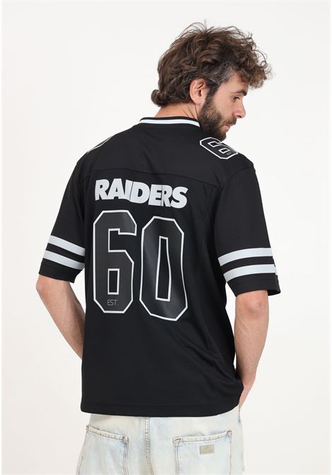 T-shirt manica corta nera da uomo Las Vegas Raiders NFL Fanatics | 007Q-00F5-8D-022BLACK/SPORT GRAY